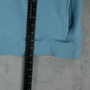 Adidas Hoodie Womens Medium Originals Trefoil Sweatshirt Retro Blue‎ White thumbnail 12