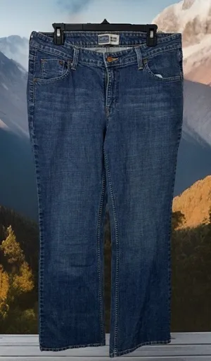 Levi's Retro Signature Women‎ Sz 14 Low Rise Boot Cut Jean Western Cowboy thumbnail 1