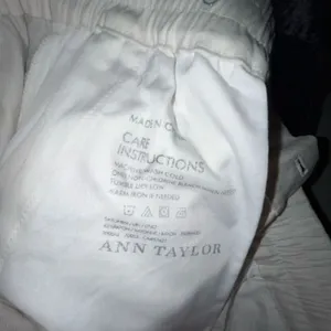 Ann Taylor‎ White Linen Blend Wide Leg Drawstring Pants Size 6 NEW thumbnail 5