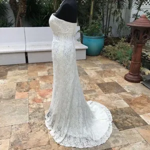 Glina David’s bridal floral lace beaded strapless wedding dress style s8551 sz 2 thumbnail 3
