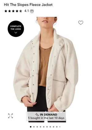 Hit The Slopes Free People Fleece Jacket thumbnail 5
