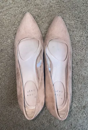 A New Day Nude Suede Heels thumbnail 3