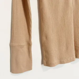 Aerie Heart Eyes Waffle Henley XS Cozy Loungewear Quiet Luxury Soft Pullover Top thumbnail 5