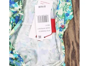 NWT Red Carter Out of Sight Knit Cover Up Dress Papyrus Multi Blue Green M thumbnail 6