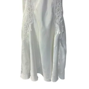 Vtg Val Mode Lingerie Baby Doll Fairy Party 80's White Lace Slip Dress USA Satin thumbnail 5