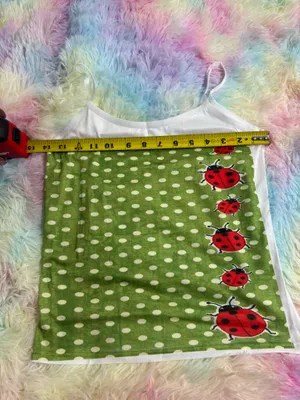 Lady Bug Polyester Tank Top Green thumbnail 3