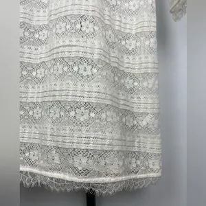 Joie Ivory Floral‎ Lace Mini Cover Up Dress thumbnail 3