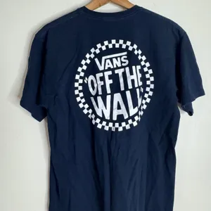 Vans Shirt Medium Navy Off The Wall Checkerboard Graphic Short Sleeve thumbnail 7