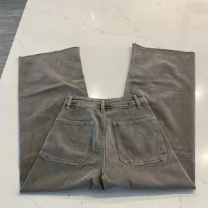 Zara The Patch Pocket Marine Straight Jean‎ Grey Size 2 thumbnail 6