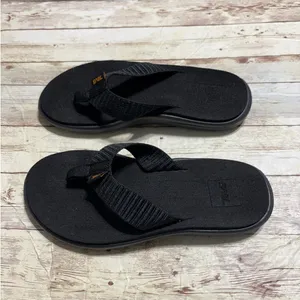 Teva Voya Flip Flop Sandals Black Women's Size 5 Cushion Comfort Thongs NWOT thumbnail 3