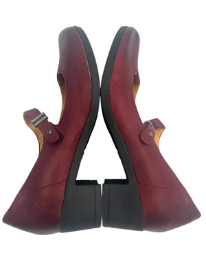 Dansko Callista Burnished Nubuck mary Jane shoes Wine sz 40 thumbnail 6