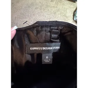 Express Design Studio Womens Black Satin Strapless Cocktail Dress Size 6‎ Mini thumbnail 4