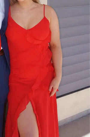 Showpo red maxi dress thumbnail 3