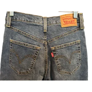 Levi’s Ribcage Straight Ankle Jeans Women’s Size 26 Blue Medium Wash Denim FLAW thumbnail 4
