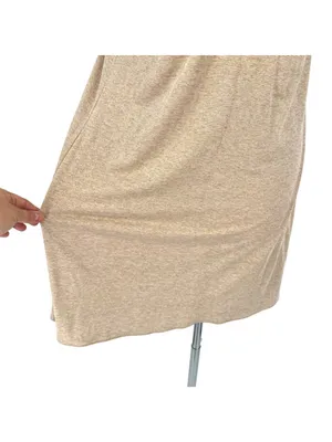 Michael Stars Metallic Gold Halter Dress Beach Resort Party Cream Beige Size XS thumbnail 8