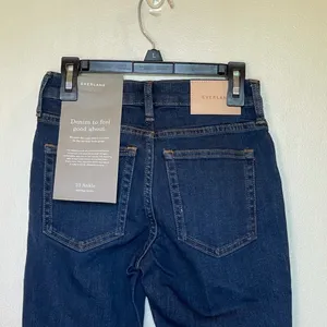 Everlane Blue Medium Wash Authentic Stretch Mid Rise‎ Skinny Jeans Size 23 thumbnail 8