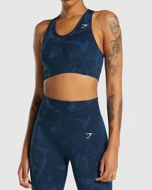 Gymshark Adapt Seamless Racerback Camo Sports Bra thumbnail 1