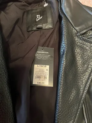 Art Class Girls faux leather biker jacket thumbnail 4