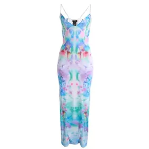 AFRM Alyson Mesh Panel Maxi Dress Size XS thumbnail 4