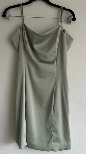 Aritzia Sunday Best Satin Mini Dress thumbnail 1