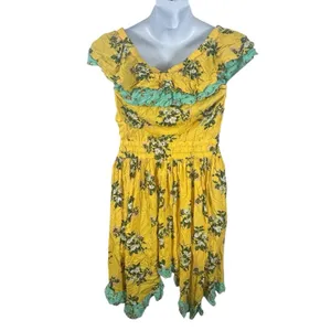 Matilda Jane Hooked on a Feeling Floral Off Shoulder Dress Large thumbnail 6