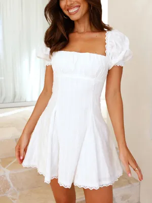Hello Molly Beauty Beyond Measure white mini dress thumbnail 1