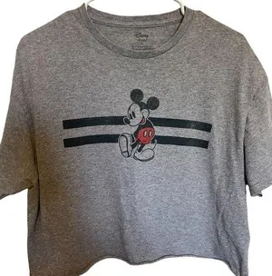 Disney grey short sleeve Mickey shirt in large thumbnail 1