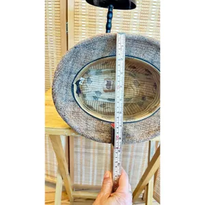 Vintage Stetson Tweed Fedora Hat Cap With Feather Accents Unisex Size 6.5 thumbnail 7
