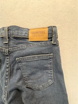 Signature Levi Strauss Heritage Mom Jeans Women’s 12 High Rise Blue Denim 24” thumbnail 5