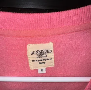 Sunkissed Coconut Oversized Graphic Sweatshirt Pink Size XL thumbnail 4