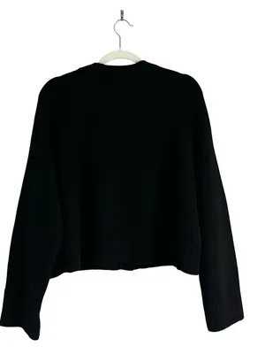 COS Cropped Wool Cardigan black Sz Small thumbnail 4