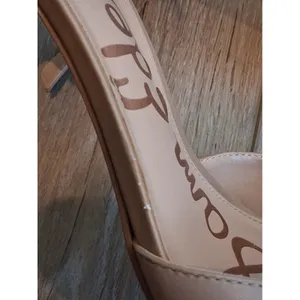 Sam Edelman Strappy Tan Beige Open Toe Heeled Sandals 3 in Heel Women size 8.5 thumbnail 15