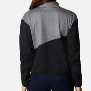 Columbia Lodge Hybrid Pullover Black Gray Large New with tags thumbnail 3