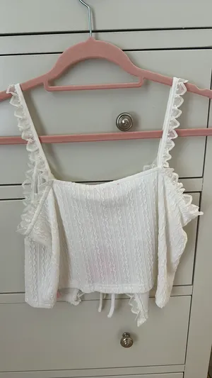 Dolls Kill White Top Crop thumbnail 3