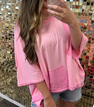 Patchwork Top Pink Size M thumbnail 3