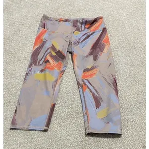 alo Women's Multicolor Abstract Capri Leggings Size S Activewear thumbnail 11