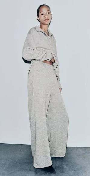 Zara soft feel pants thumbnail 1
