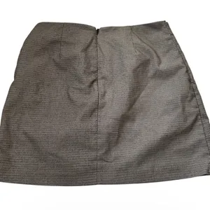 Rachel Zoe Houndstooth Wrap Mini Skirt Brown Black Tie Waist Size 6 | 0150 thumbnail 2