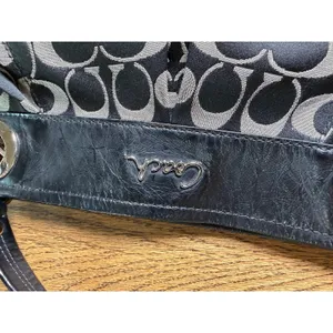 Vintage Coach Signature Hobo Ashley Shoulder Bag Black thumbnail 3