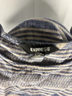 Express Chambray Striped Dress thumbnail 3