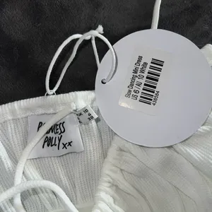 Princess Polly Slow Dancing Mini Dress in White Size 6 New with tag thumbnail 14
