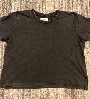 L*space black cotton cropped t shirt size medium thumbnail 1