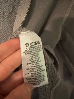 Free City Superfluff zip up hoodie grey small thumbnail 6