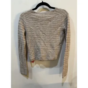 Vince Fair Isle V-neck cashmere sweater Tan Size XS thumbnail 6
