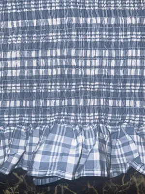 blue & white gingham dress. thumbnail 8