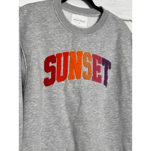 Panache Apparel Sunset Sweatshirt Gray Fleece Crewneck Pullover Size Small thumbnail 9