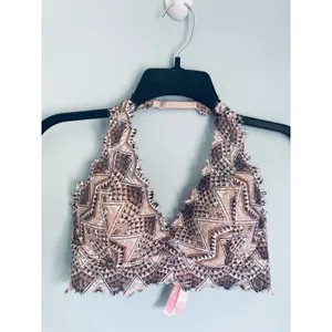 Victoria's Secret Bralette Halter Small Aztec Print Boho Festival thumbnail 3