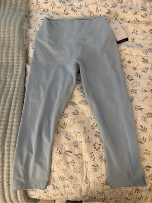 Nike Light Blue High-Waist Capri Leggings thumbnail 1