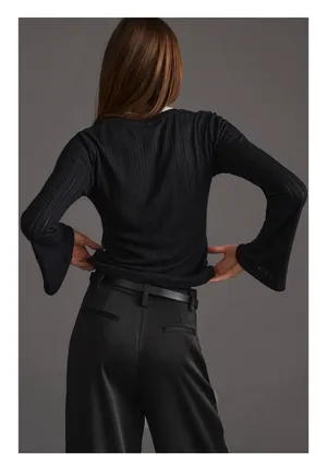 Anthropologie Black Sweater thumbnail 4