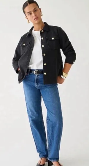 J. Crew Wool-blend shirt-jacket Color:‎ Charcoal XS NWT thumbnail 1